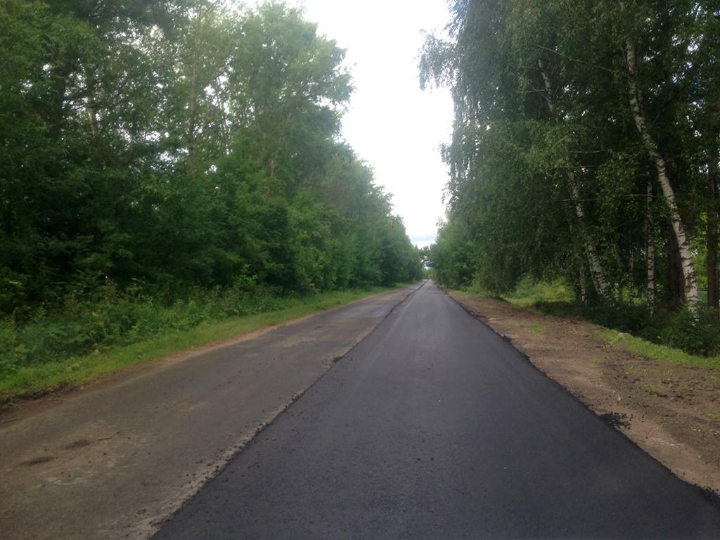 Замена асфальта от трассы М5 «Урал» до деревни Аргуново