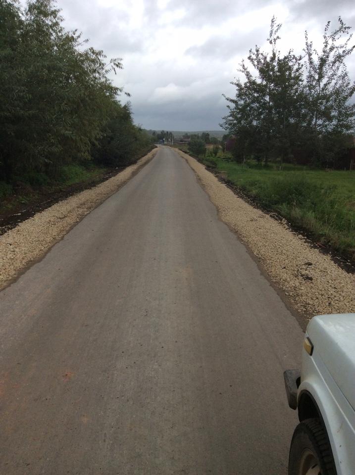 Завершен ремонт дороги к поселку «Озерный»