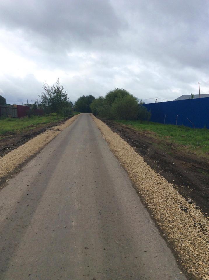 Завершен ремонт дороги к поселку «Озерный»