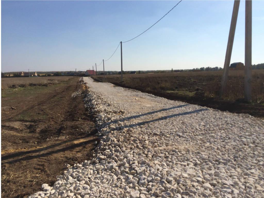 Строительство подъездной дороги в КП «Озерный» завершено