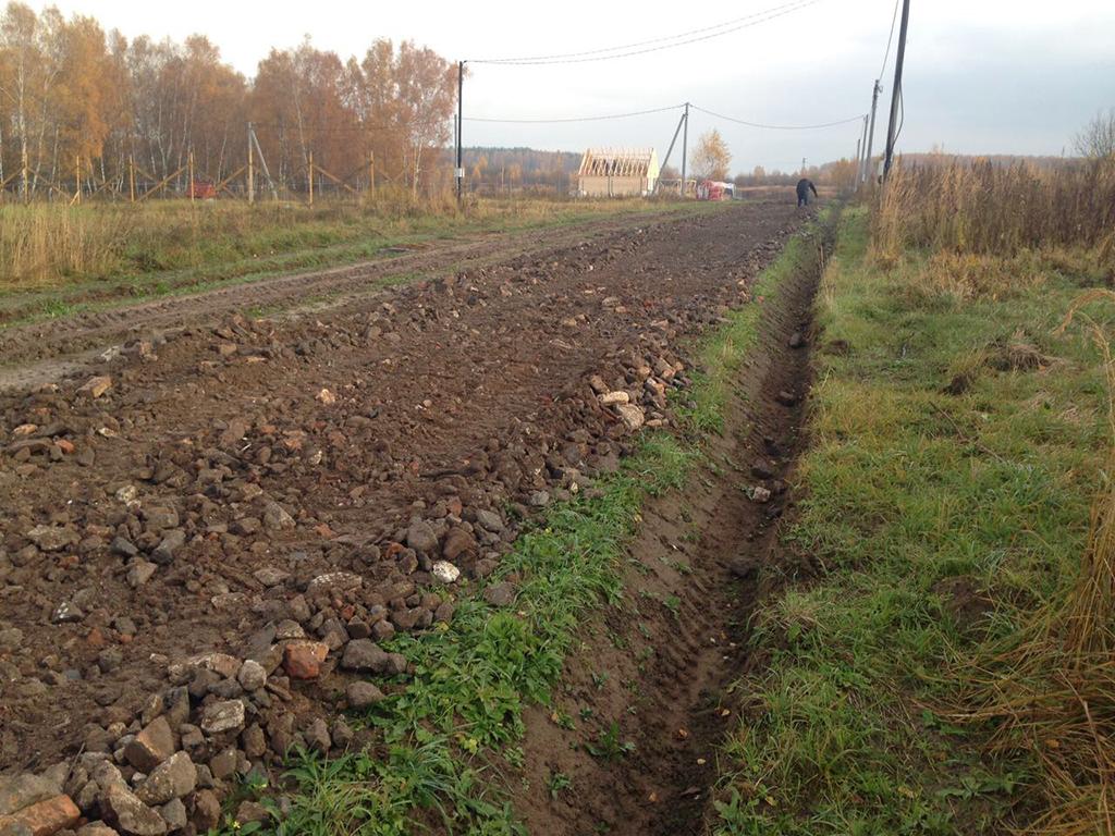 Продолжается строительство дорог в поселке «Костинский лес»