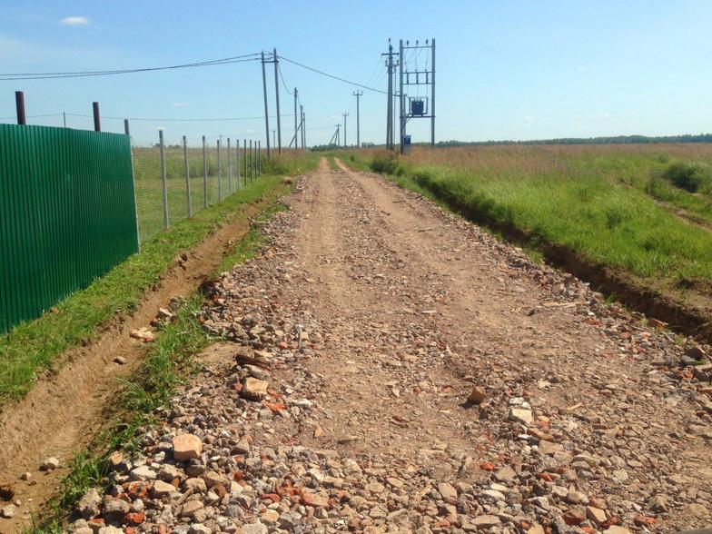 Продолжается строительство подъездной дороги к КП «Костинский лес»