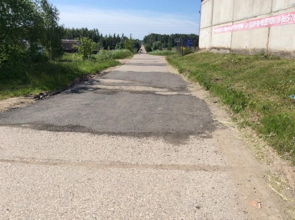 Произведен генеральный ремонт дороги от трассы М5 до поворота к коттеджному поселку "Озерный"